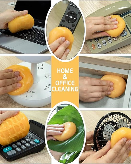 TICARVE Car Cleaning Gel Car Detailing Putty Car Cleaning Putty Gel Auto Detailing Tools Car Interior Cleaner Car Cleaning Kits Cleaning Slime Keyboard Cleaner Yellow