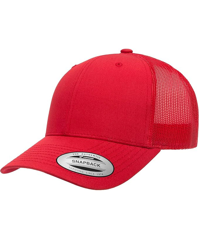 Yupoong Classic Premium Mesh 6 Panel Retro Trucker Cap | Mid Profile Snapback | OSFA | Bulk Pack Available