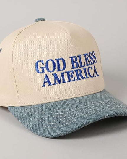 MIRMARU Two-Tone Vintage Canvas Trucker Hats for Men & Women, Adjustable Size Baseball Caps with Trendy Embroidered Design