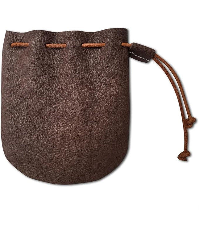 Fantastic Workmanship Genuine Leather Drawstring Coin Purse