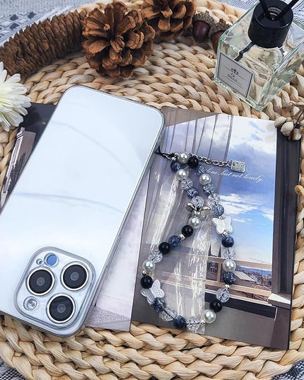 Phone Charms Cute Beaded Phone Lanyard Wrist Strap Aesthetic CellPhone Keychain Cute PhoneCharms for Women