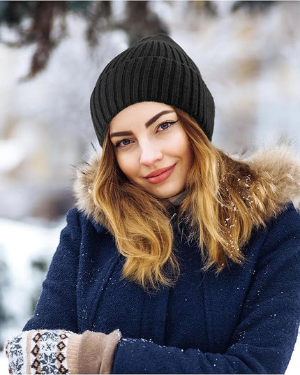 HiRui Knit Beanie for Men Women Kids, Winter Hats Warm Classic Daily Skull Caps