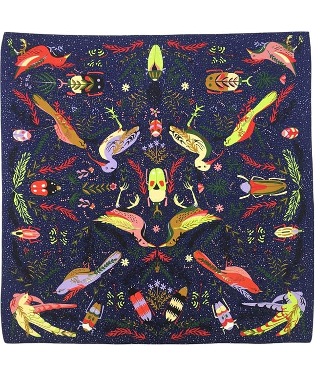 Julunar Silk Like Head Scarf for Women - Satin Large Hair Scarves - 35" Square Silk Hair Wrap for Sleeping with Gift Packed