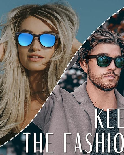 Joopin Square Sunglasses Polarized UV Protection Trendy Designer Sun Glasses Men Women