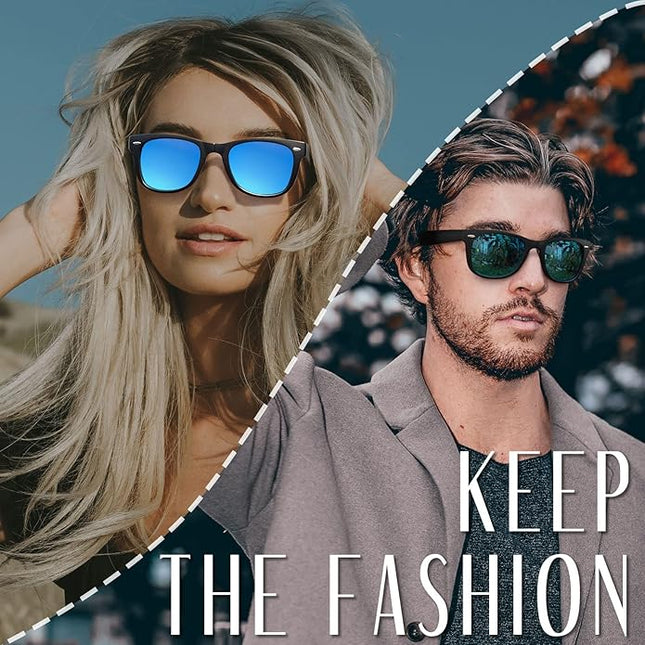 Joopin Square Sunglasses Polarized UV Protection Trendy Designer Sun Glasses Men Women