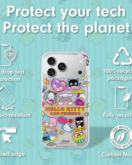 Sonix x Sanrio Case for iPhone 17 Pro Max | Compatible with MagSafe | 10ft Drop Tested | Hello Kitty and Friends Stickers