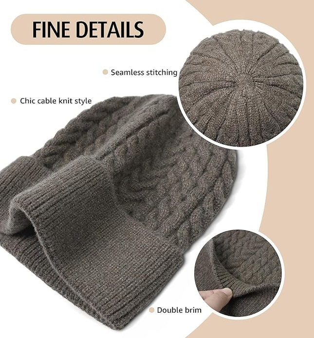 HiRui Knit Beanie Hats for Men Women Winter Hats Skull Caps Warm Classic Slouchy