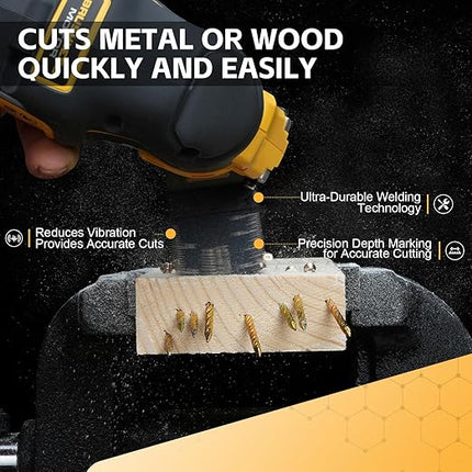Bionso 20PCS Titanium Oscillating Tool Blade Cuts Metal and Wood, Sharp and Durable Multitool Blades, Multi Tool Blades Kits, Oscillating Saw Blades Fit Dewalt Milwaukee Ryobi Makita