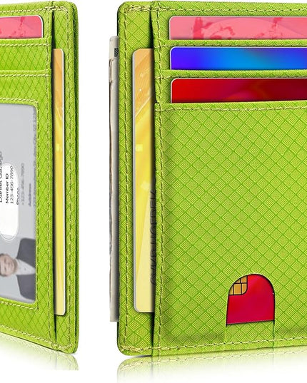 Artpaxy Slim Wallet for Men & Women, Minimalist Front Pocket Card Holder for Travel, RFID Blocking, Water Resistant Nylon Wallet for ID & Cash & Credit Card