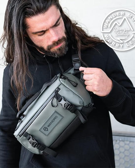 WANDRD ROGUE V1 6L Sling: Compact Camera Sling and Crossbody Bag with Fast Access, 3-Way Carry– Lightweight Everyday Bag Great for Travel, Photography, and Daily Use (Wasatch Green)
