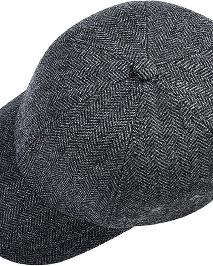 BOTVELA Wool Baseball Cap for Men Adjustable Unstructured Tweed Hat