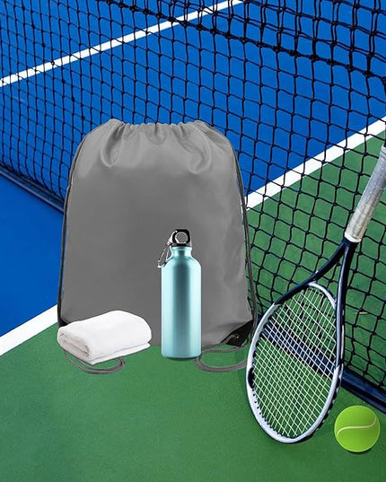 BeeGreen Drawstring Backpack Bags 20,30,50 Packs Reflective String Bags for Gym Sport Trip Cinch Sack DIY for Women Men