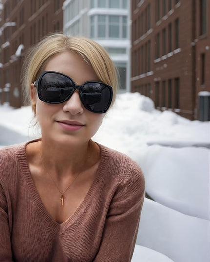 The Fresh Women's Oversized Square Jackie O Cat Eye Hybrid Butterfly Fashion Sunglasses - Exquisite Packaging