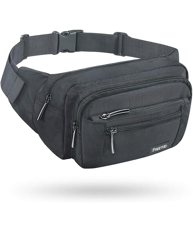 FREETOO Waist Pack Bag Fanny Pack for Men&Women Hip Bum Bag with Adjustable Strap for Outdoors Workout Traveling Casual Running Hiking Cycling