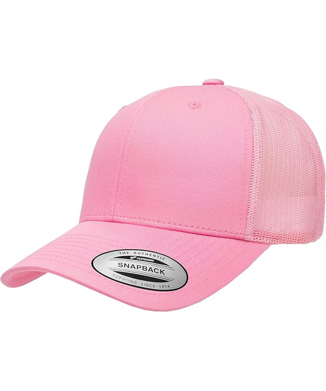 Yupoong Classic Premium Mesh 6 Panel Retro Trucker Cap | Mid Profile Snapback | OSFA | Bulk Pack Available