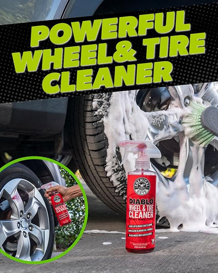 Chemical Guys Car Cleaning Kit - With Car Wash Soap, Wheel Cleaner, Total Interior, Car Wash Mitt - Interior and Exterior Wash Kit With Vehicle Cleaning and Detailing Accessories - 7 Item Kit