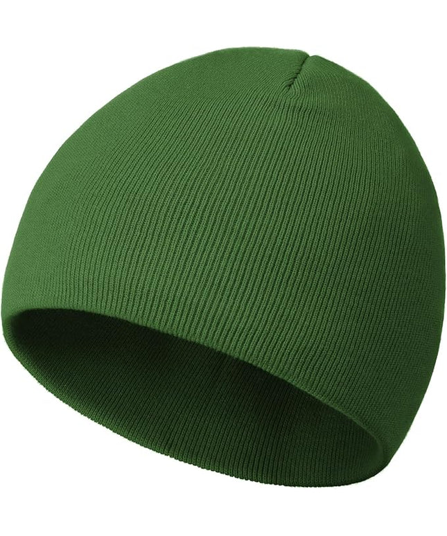 choshion 100% Cotton Beanie Hat, Cuffless Beanies Warm Knit Winter Skull Cap, Unisex Soft Fisherman Hats for Women Men