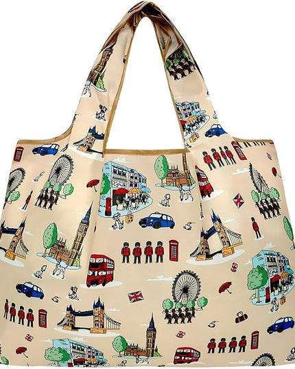 allydrew Large Foldable Tote Nylon Reusable Grocery Bags