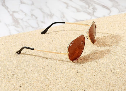 Pro Acme Classic Polarized Aviator Sunglasses 100% UV Protection, 52mm 58mm 63mm