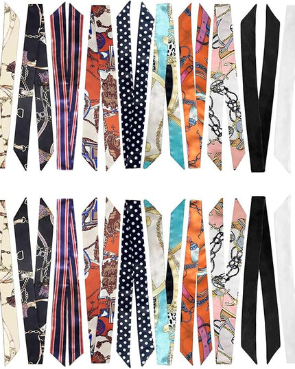 kcctoo 2/6/10Pack Scarf Bags for Women Handbag Scarfs Band Hair Neck Scarves Fashion Gifts