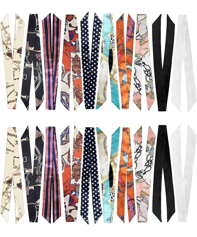 kcctoo 2/6/10Pack Scarf Bags for Women Handbag Scarfs Band Hair Neck Scarves Fashion Gifts