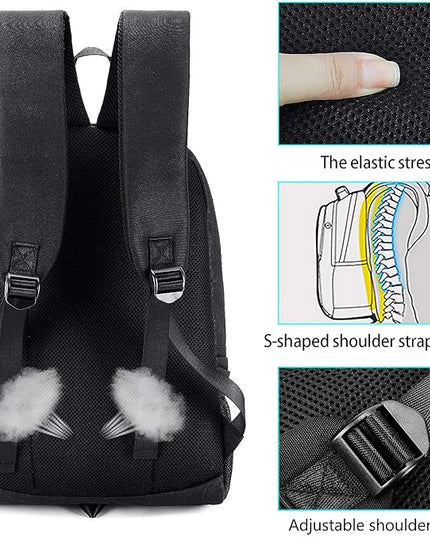 MCWTH Shark Backpacks for Teen Boys, Cool Kids Backpack for School Bookbags (Glow)