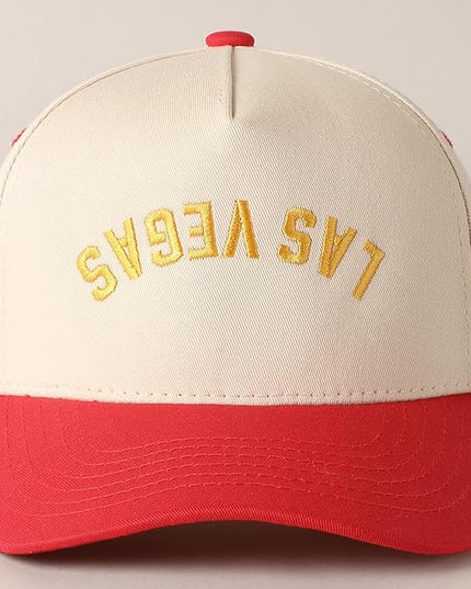 MIRMARU Two-Tone Vintage Canvas Trucker Hats for Men & Women, Adjustable Size Baseball Caps with Trendy Embroidered Design