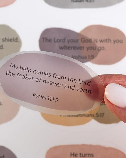 DiverseBee Motivational Bible Verse Stickers, 80pcs Inspirational Christian Stickers for Water Bottles Laptop Journaling, Jesus Faith Sticker Pack, Religious Christian Gifts for Women and Men (Faith)