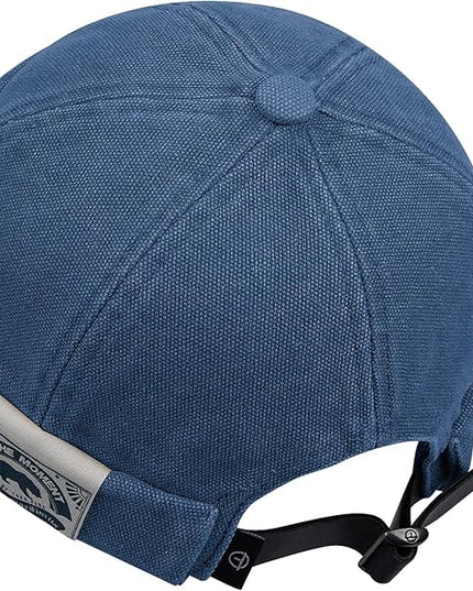 Croogo Denim Docker Hat Fashion Brimless Beanie Hat Retro Worker Skull Cap Rolled Cuff Sailor Cap Hip Hop Dancing Watch Cap