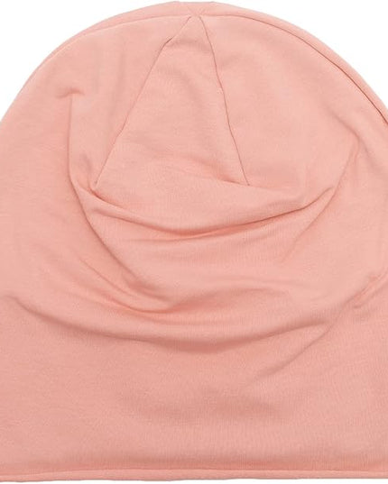 ZLYC Cotton Thin Slouchy Beanie Hat for Men Women Fashion Soft Stretch Knit Skull Cap