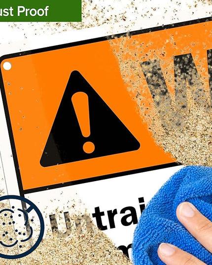 Warning Untrained Operators Subject Themselves And Others To Death Sign, 10x14 Inches, Rust Free .040 Aluminum, Fade Resistant, Made in USA by My Sign Center