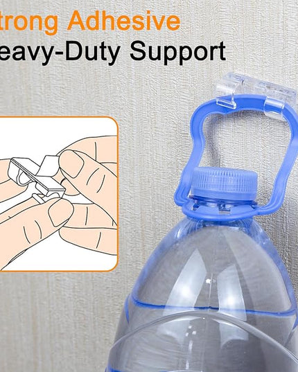 SOULWIT 50 Pcs Self Adhesive Cable Management Clips, Cable Organizers Sticky Wire Clips Cord Holder for TV PC Laptop Ethernet Cable Desktop Home Office (Transparent)