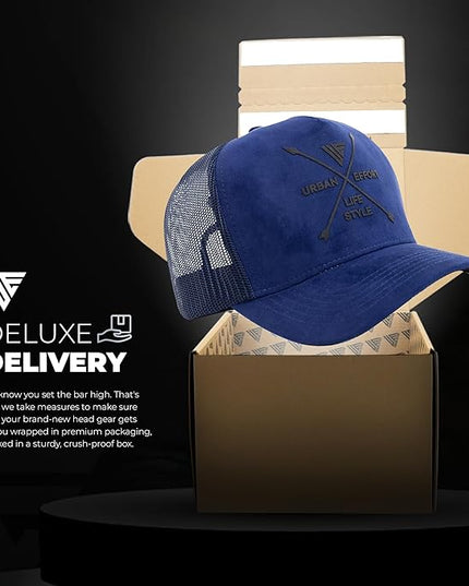 Urban Effort Mesh Back Cap - for Men and Women Baseball Hat 5-Panel Trucker Hat - Great Snapback Closure for Hunting & Hiking