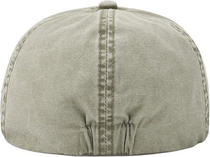 VOBOOM Cotton Washing Flat Cap Cabbie Hat Gatsby Ivy Irish Hunting Newsboy