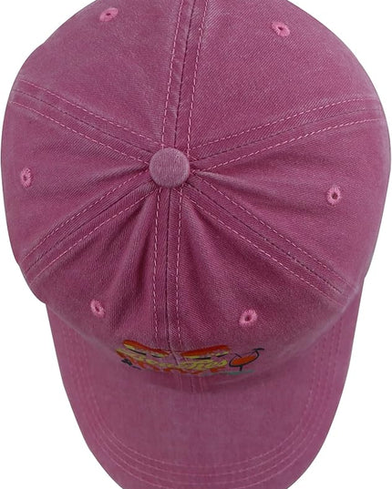 Beaches Booze & Besties Hat for Women, Vintage Adjustable Cotton Beach Baseball Cap