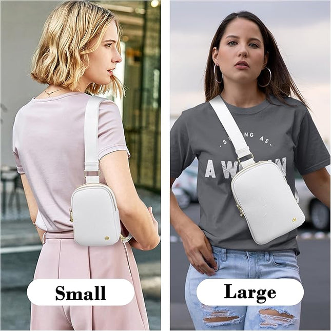 INICAT Small Anti Theft Crossbody Bags Women Valentine's Day Gifts, Vegan Leather Sling Cross Body Purse Travel Essentials