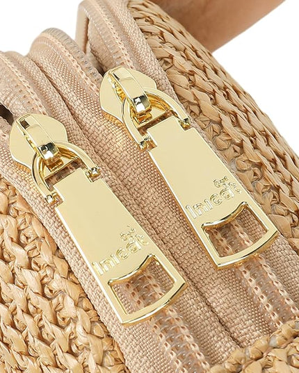 INICAT Faux Straw Crossbody Bags Beach Gifts Valentines Day Her Cruise Ship Essentials Women Summer Small Sling Purses
