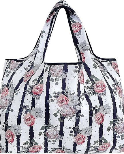 allydrew Large Foldable Tote Nylon Reusable Grocery Bags