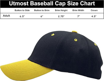 Utmost Structured Baseball Cap with Adjustable Closure - Performance Hat for Outdoor Activities