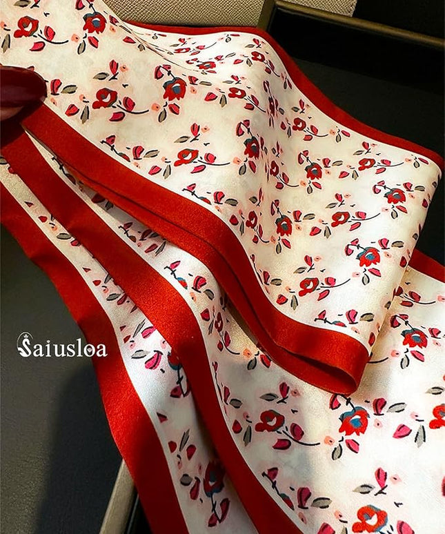 Purse Scarf For Handbags Head Scarves For Women's Hair Bags Scarfs Long Skinny Scarves Fashion Silky