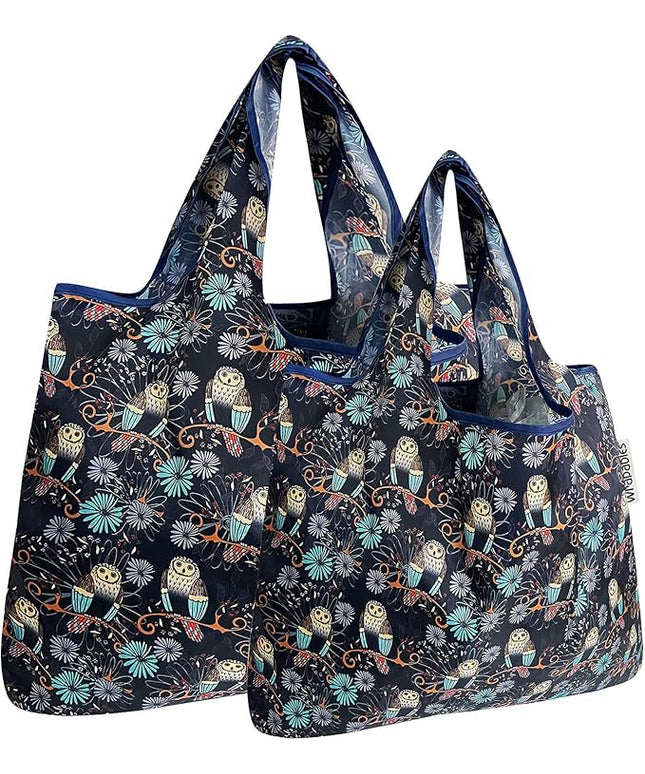 allydrew Large Foldable Tote Nylon Reusable Grocery Bags