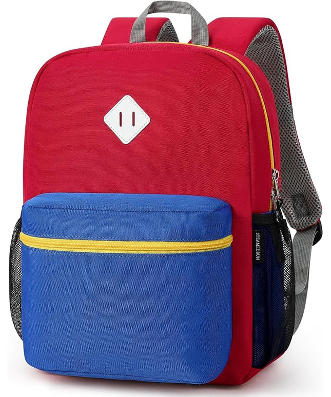 STEAMEDBUN Kids Backpack Boy 4-6, Boys Backpack for Elementary Kindergarten School - 15inch