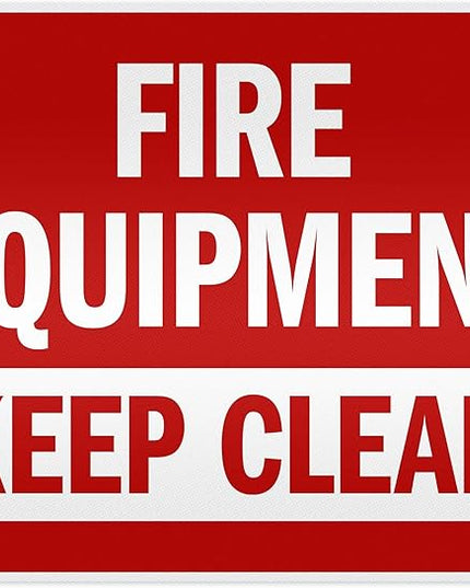 Fire Equipment Keep Clear Sign, 24x30 Inches, 3M EGP Reflective .080 Aluminum, Fade Resistant, Made in USA by My Sign Center