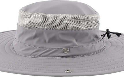 Connectyle Sun Hat for Men Women Breathable UPF 50+ Safari Hat for Fishing Hiking Gardening Adjustable Wide Brim Bucket Hats