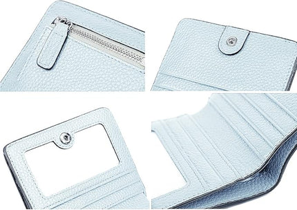AINIMOER Small Leather Wallet for Women, Ladies Credit Card Holder RFID Blocking Women's Mini Bifold Pocket Purse