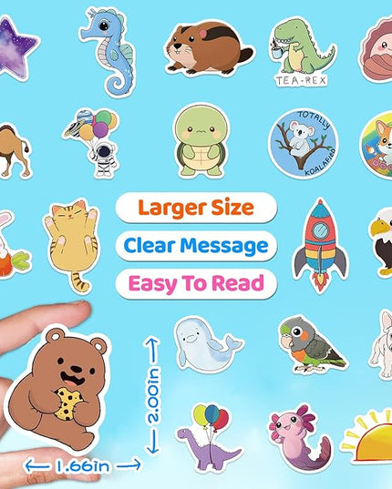 112 PCS Animal Stickers Cute Aesthetic Decals for Girls Journaling Scrapbooking Sticker Pack for Adult