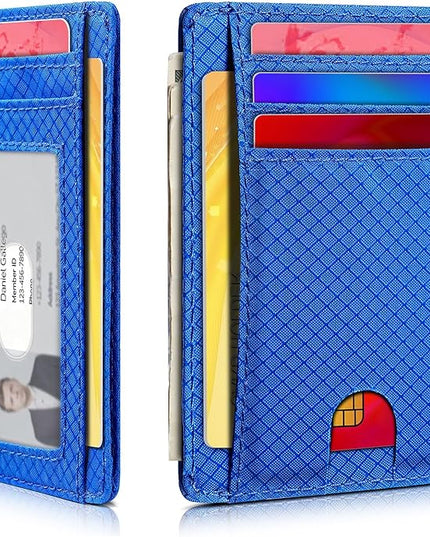 Artpaxy Slim Wallet for Men & Women, Minimalist Front Pocket Card Holder for Travel, RFID Blocking, Water Resistant Nylon Wallet for ID & Cash & Credit Card