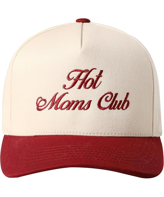 MIRMARU Two-Tone Vintage Canvas Trucker Hats for Men & Women, Adjustable Size Baseball Caps with Trendy Embroidered Design