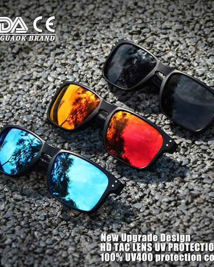 KUGUAOK Polarized Square Sunglasses For Men and Women Matte Finish Sun Glasses UV Protection Glasses
