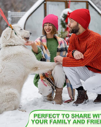 Winter Beanie Hats Bulk for Women Men Cozy Knitted Cuffed Skull Cap Soft Ski Hat for Homeless Gift Donation